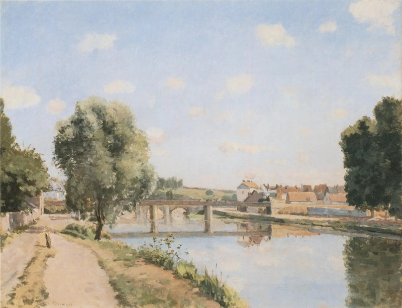 Järnvägsbron, Pontoise - Camille Pissarro