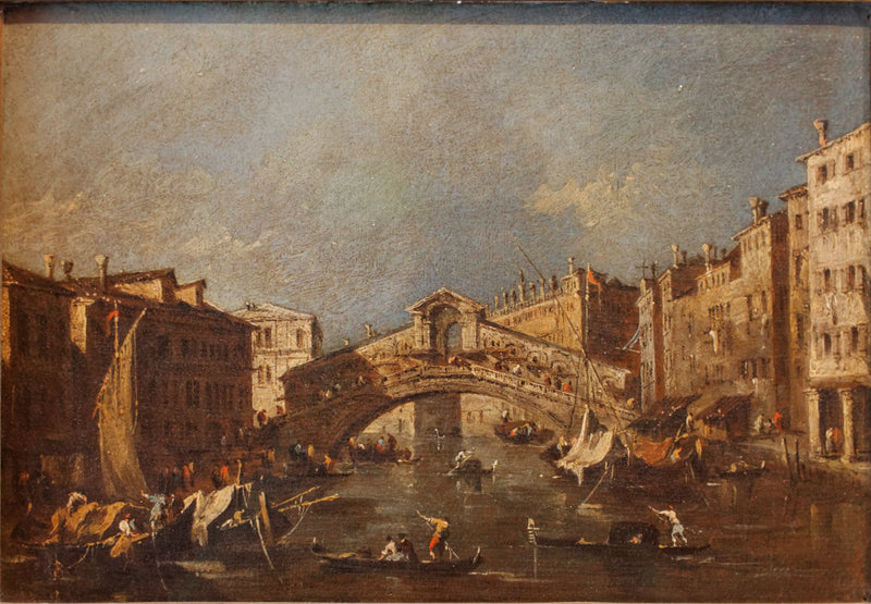 Rialtobron i Venedig - Francesco Guardi