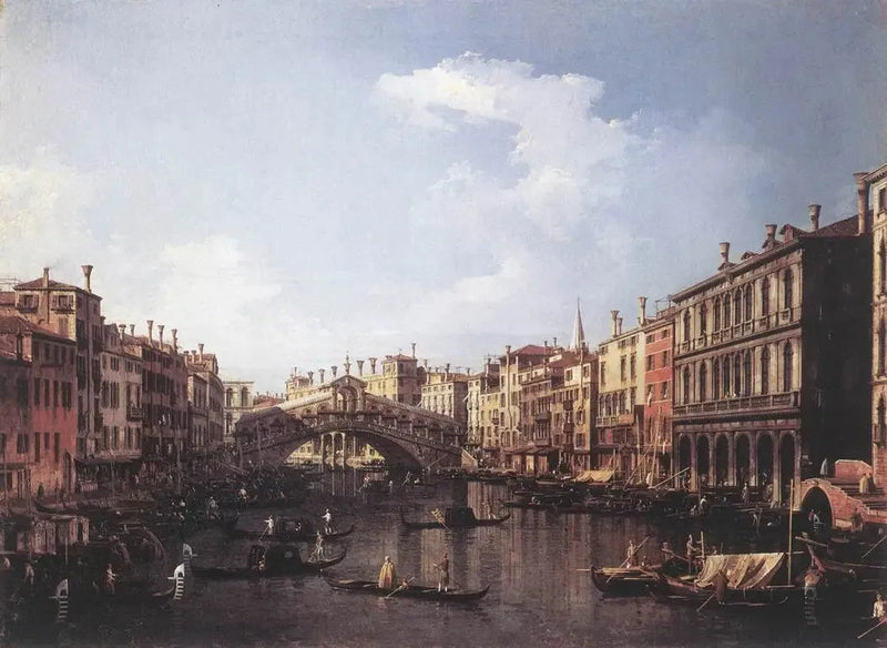 Rialto-bron från söder - Canaletto