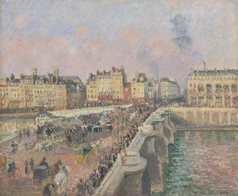 Pont Neuf, eftermiddag - Camille Pissarro
