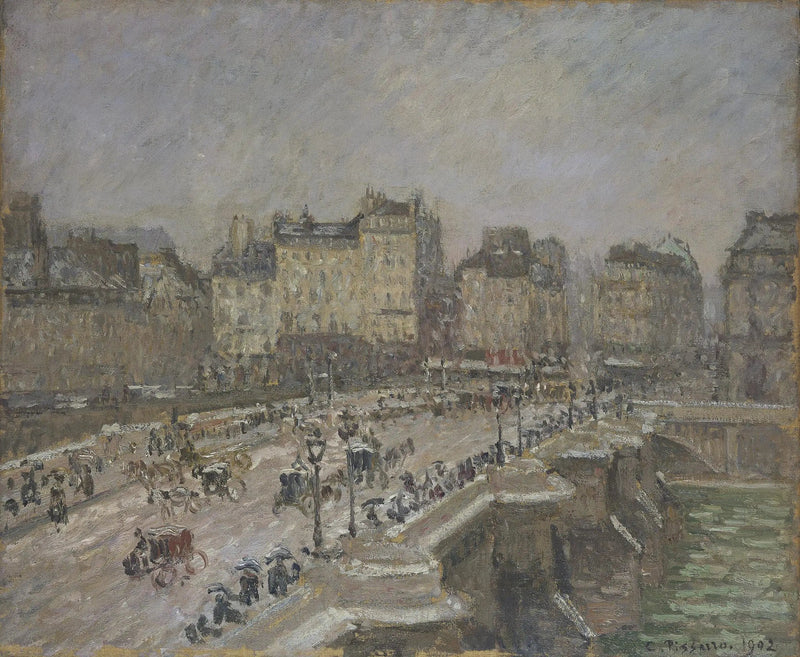 Pont Neuf, Snöeffekt (Andra Serien) - Camille Pissarro