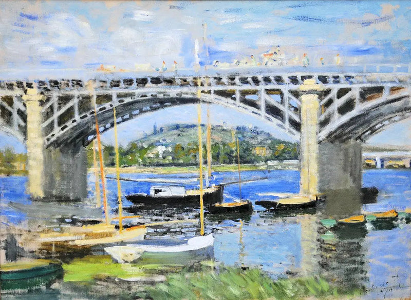 Bron över Seine i Argenteuil - Claude Monet