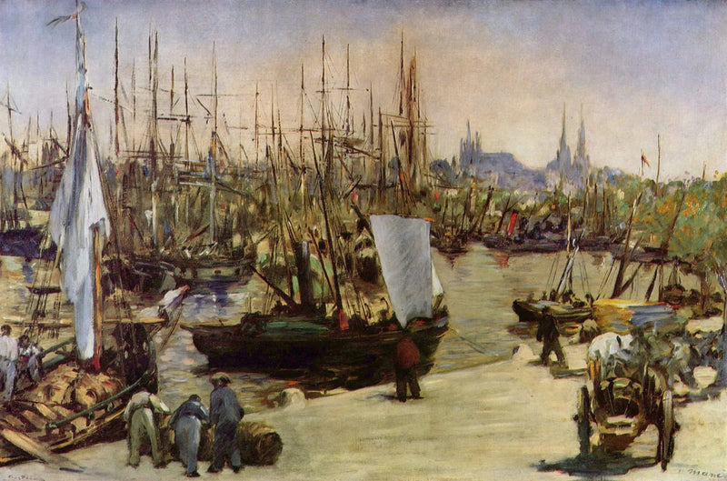 Hamnen i Bordeaux - Édouard Manet
