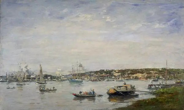 Bordeaux hamn - Eugène Boudin