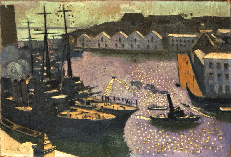 Le Port de Brest - Maurice Denis image 1 reproduction de peinture à l’huile