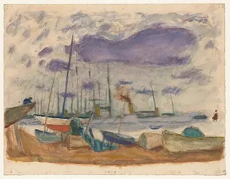 Hamnen i Cannes - Pierre Bonnard