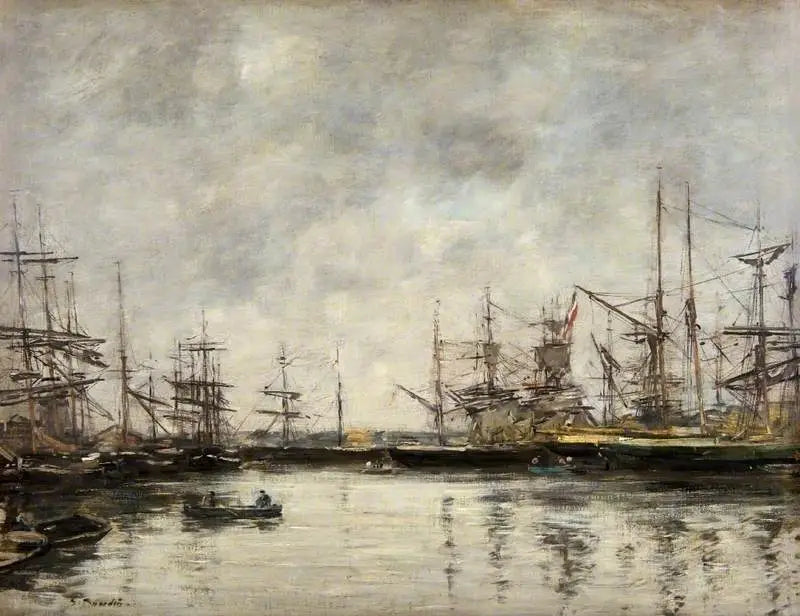 Deauville-hamnen - Eugène Boudin