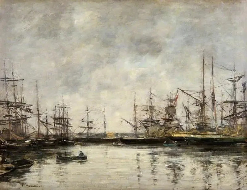 Deauville-hamnen - Eugène Boudin