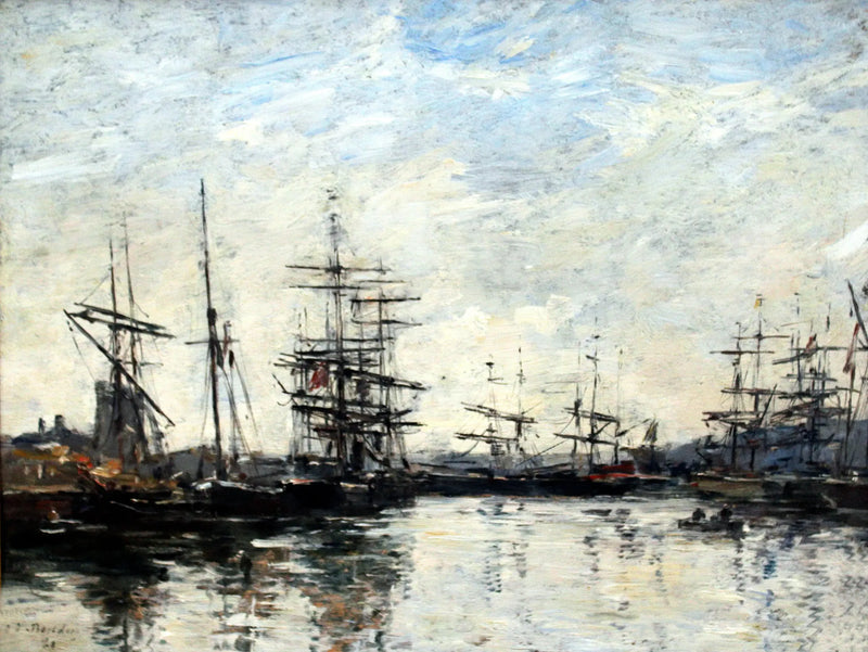 Deauville hamn - Eugène Boudin