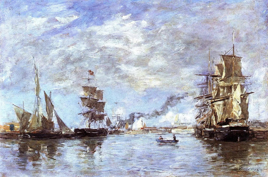 Deauville hamn - Eugène Boudin