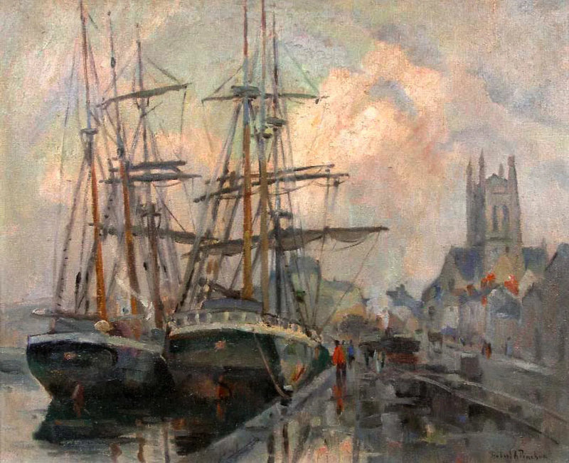 Fécamp hamn - Robert Antoine Pinchon