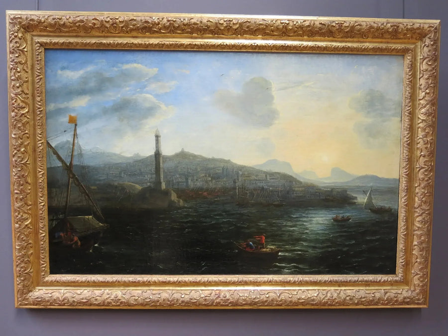 Genua hamn, sett från havet - Claude Lorrain