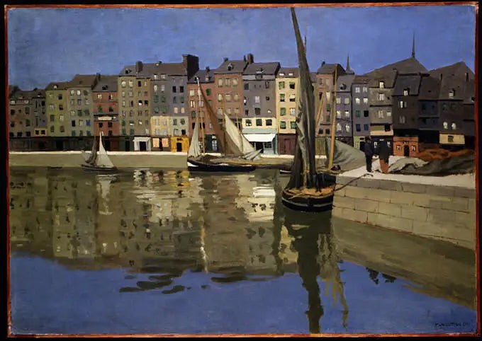 Honfleur hamn på natten - Félix Vallotton