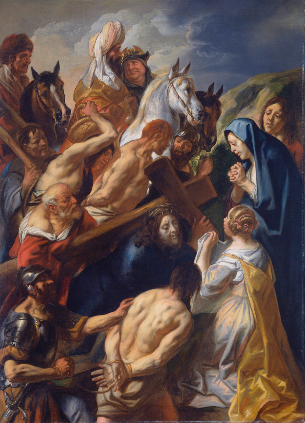 Le port de la croix - Jacob Jordaens image 1 reproduction artisanale de tableau