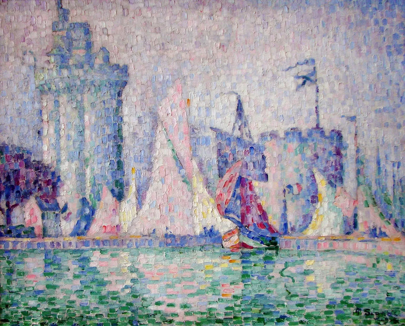 Hamnen i La Rochelle - Paul Signac
