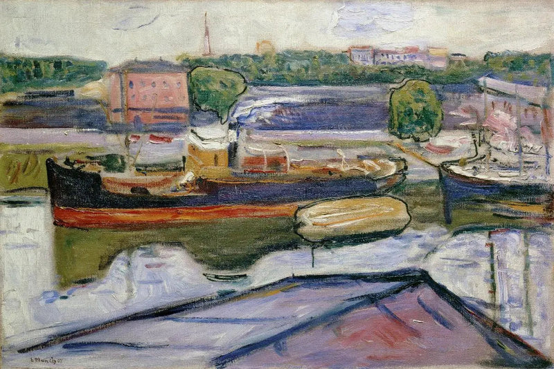 Lübecks hamn - Edvard Munch