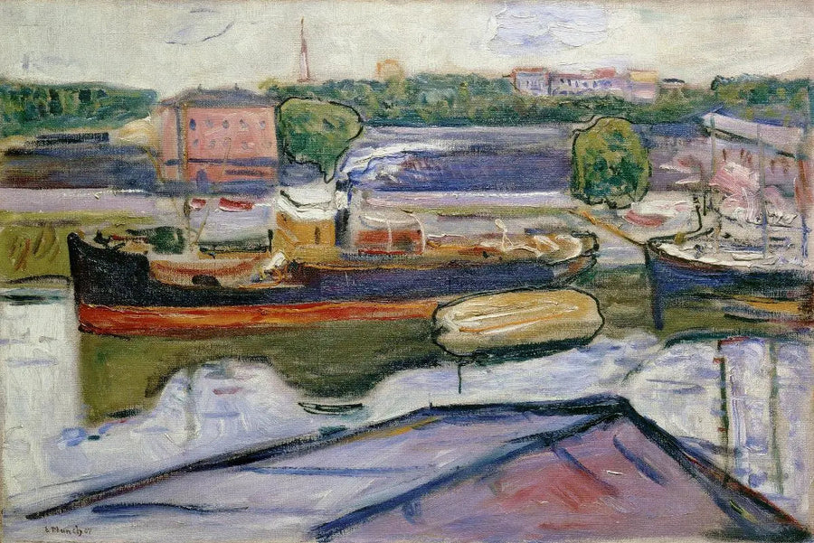 Lübecks hamn - Edvard Munch