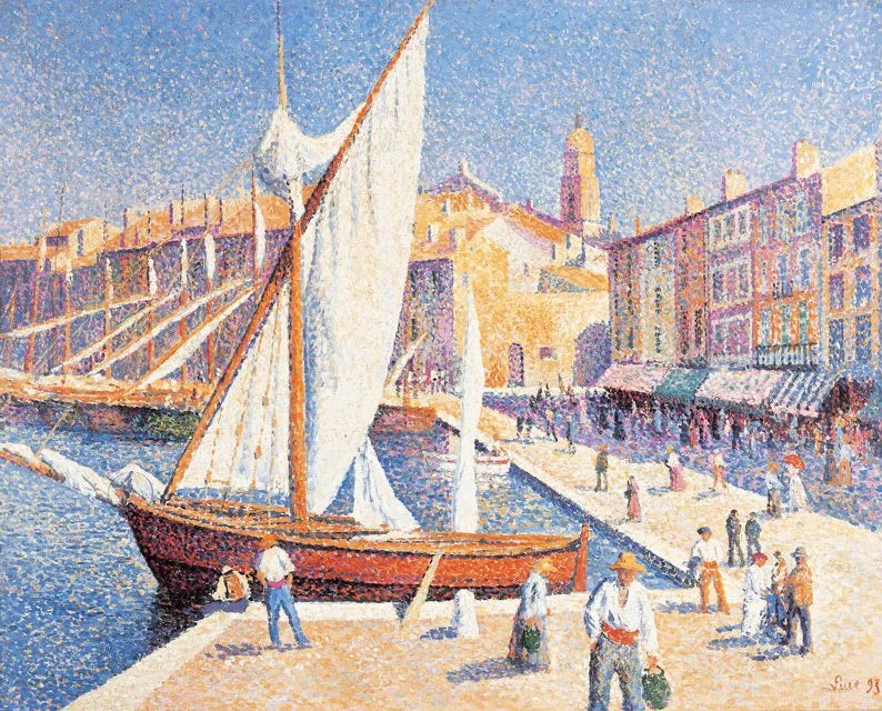 Saint-Tropez hamn - Maximilien Luce
