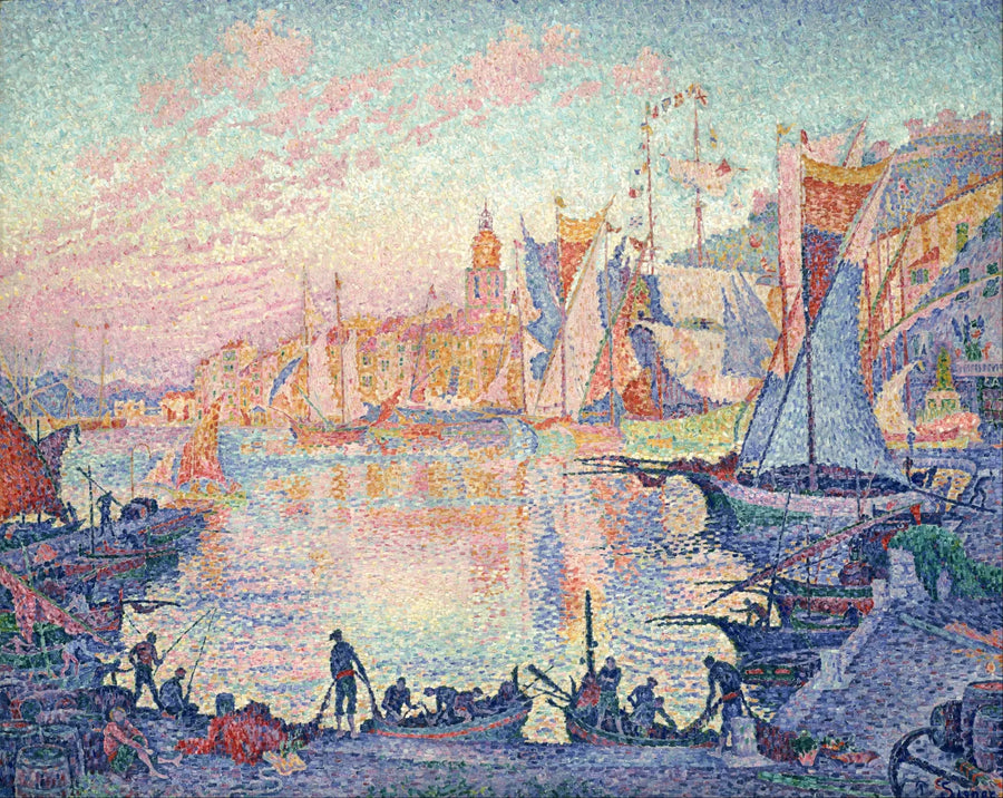 Hamnen i Saint-Tropez - Paul Signac