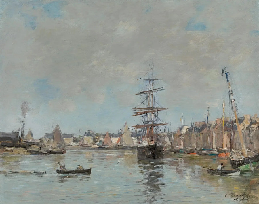 Trouvilles hamn - Eugène Boudin