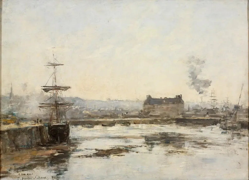 Trouville hamn - Eugène Boudin