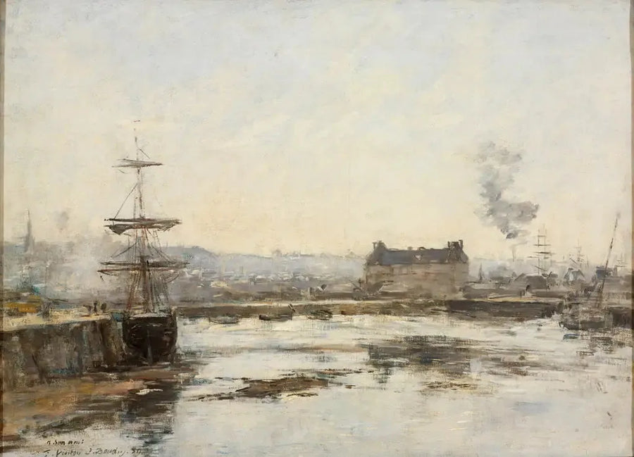 Trouville hamn - Eugène Boudin