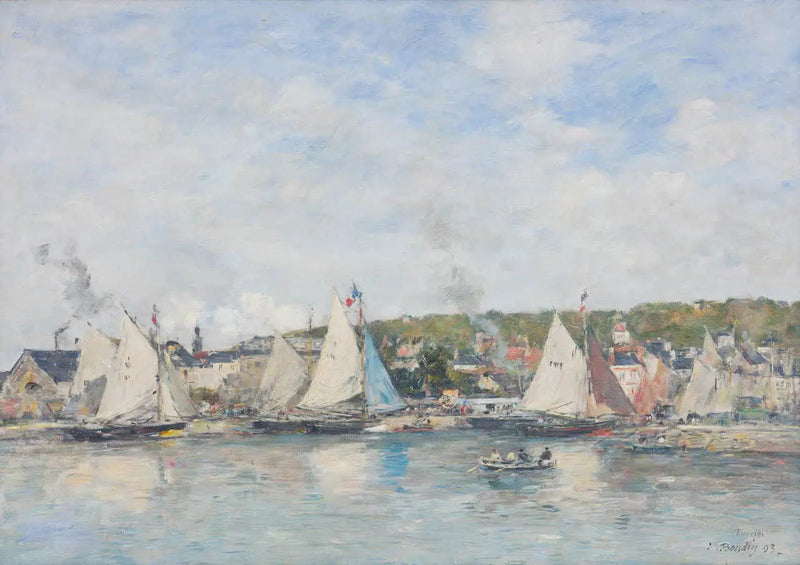 Trouvilles hamn - Eugène Boudin