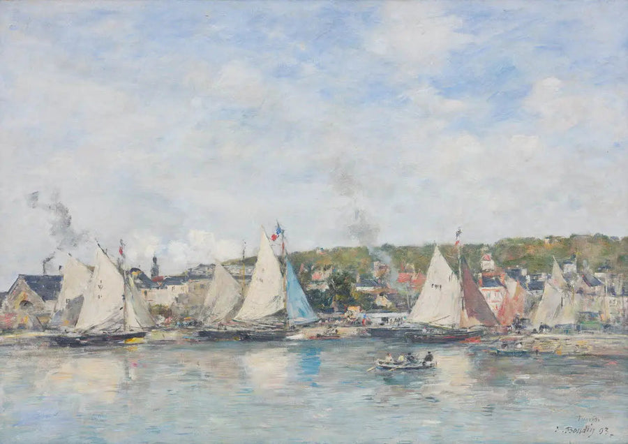 Trouvilles hamn - Eugène Boudin