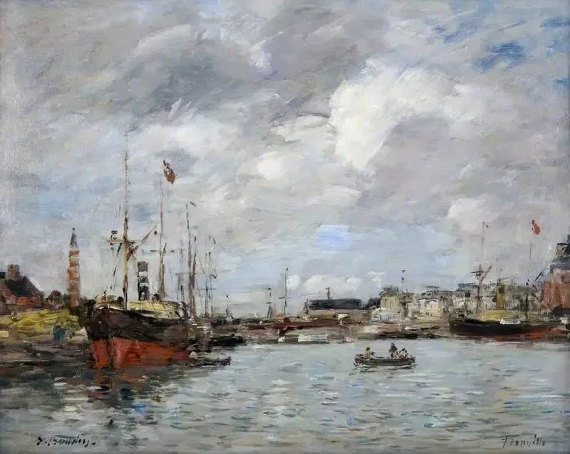 Trouvilles hamn - Eugène Boudin