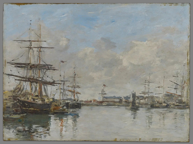 Hamnen i Le Havre - Eugène Boudin