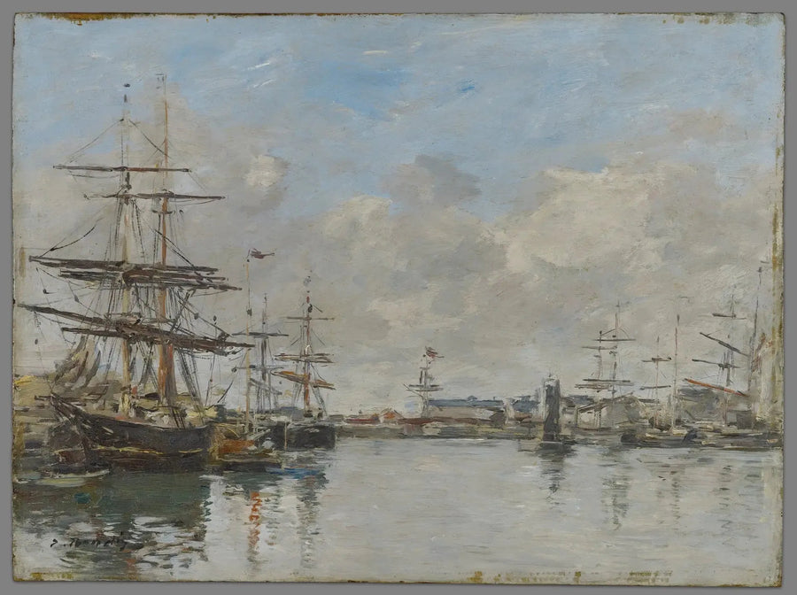 Hamnen i Le Havre - Eugène Boudin