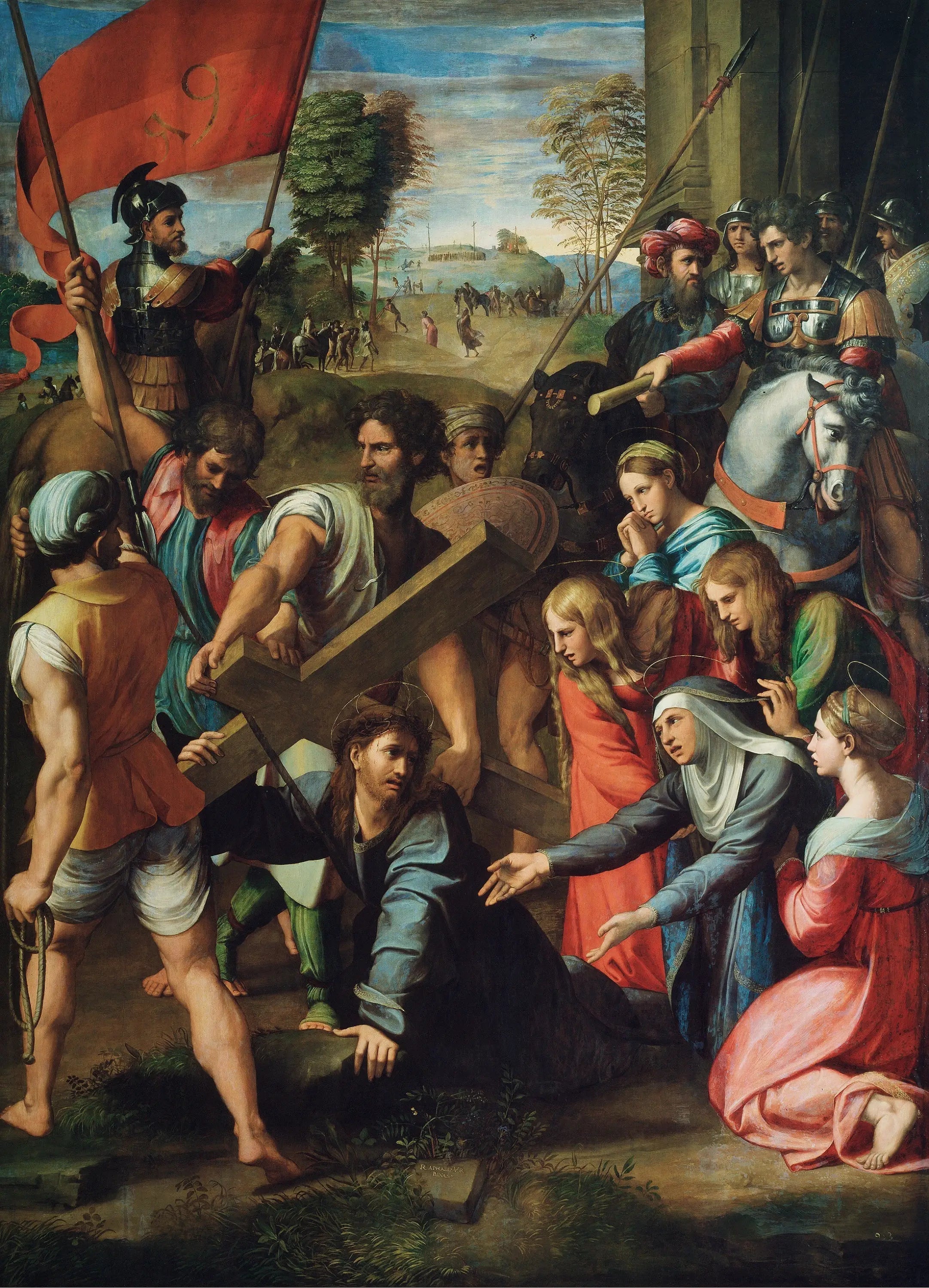 Le Portement de Croix - Raphaël Sanzio image 1 tableau peint à l’huile sur toile
