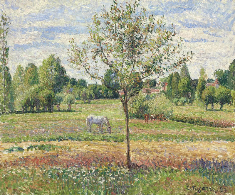Hästen i Grått, Éragny - Camille Pissarro