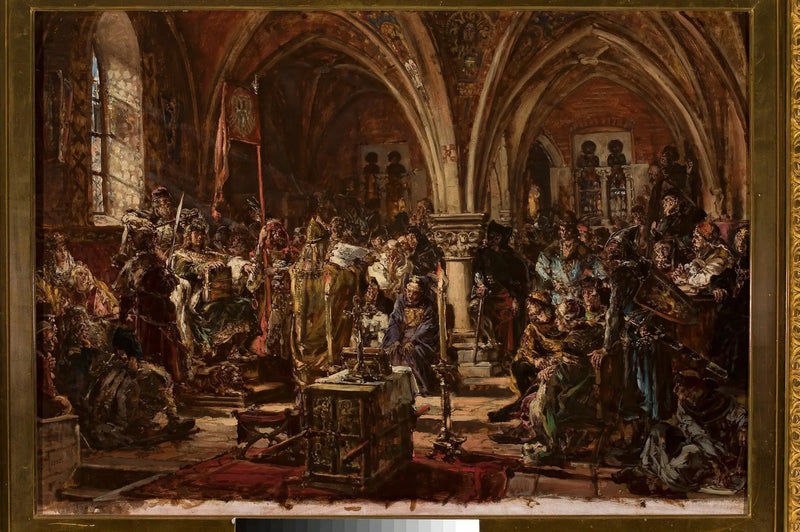 Den första parlamentet i Łęczyca, från serien « Civilisationens historia i Polen » - Jan Matejko