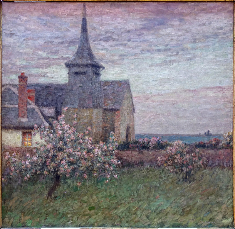 Presbytret och kyrkan i Gerberoy - Henri Le Sidaner