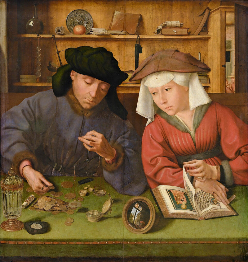 Låntagaren och hans fru - Quentin Metsys