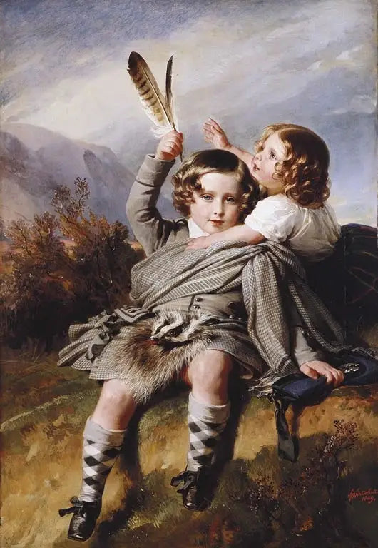 Prins Alfred och prinsessan Helena - Franz Xaver Winterhalter