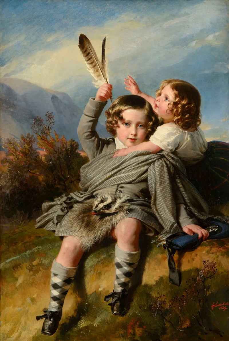 Prins Alfred och prinsessan Helena - Franz Xaver Winterhalter