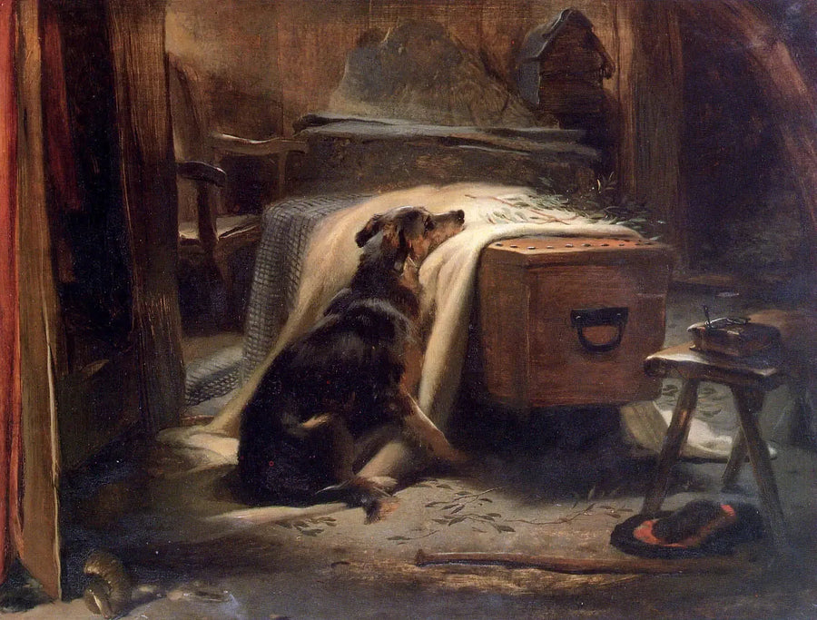 Den främsta gråtaren av den gamle herden - Edwin Henry Landseer