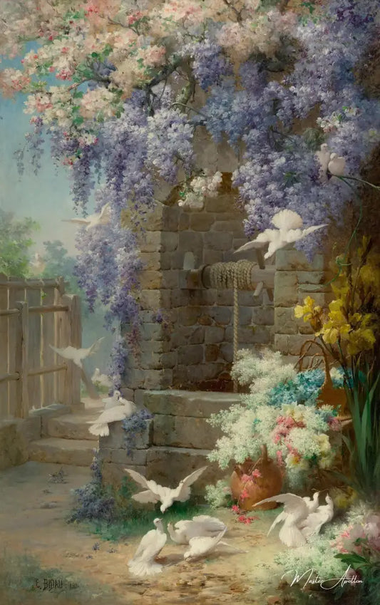 Le printemps - Eugène Bidau - Reproductions de tableaux et peintures haut de gamme