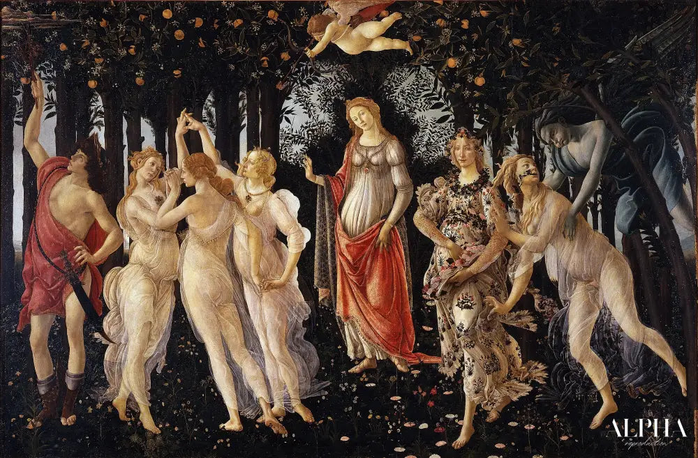 Le printemps - Sandro Botticelli - Reproductions de tableaux et peintures haut de gamme