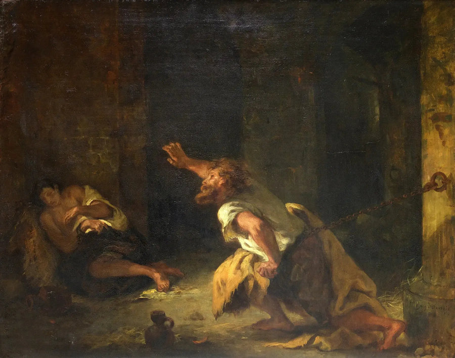 Fången i Chillon - Eugène Delacroix