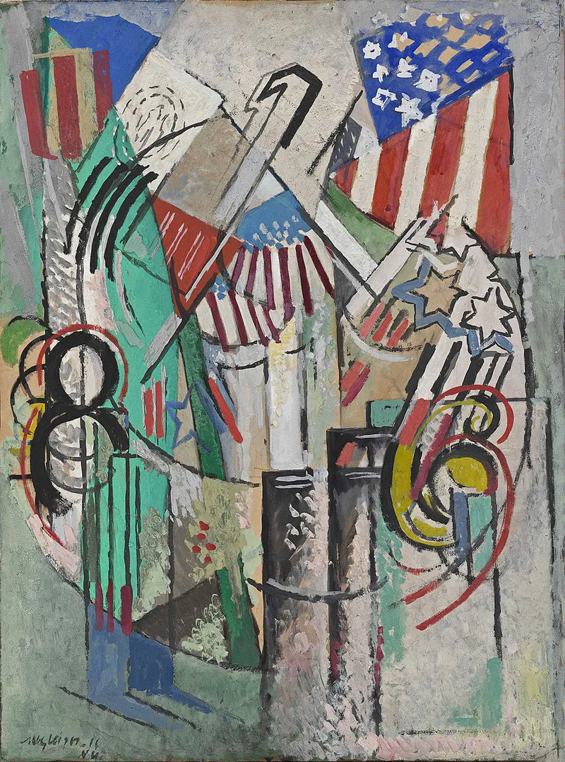 Priset för Astor-klippningen (Flaggorna) - Albert Gleizes