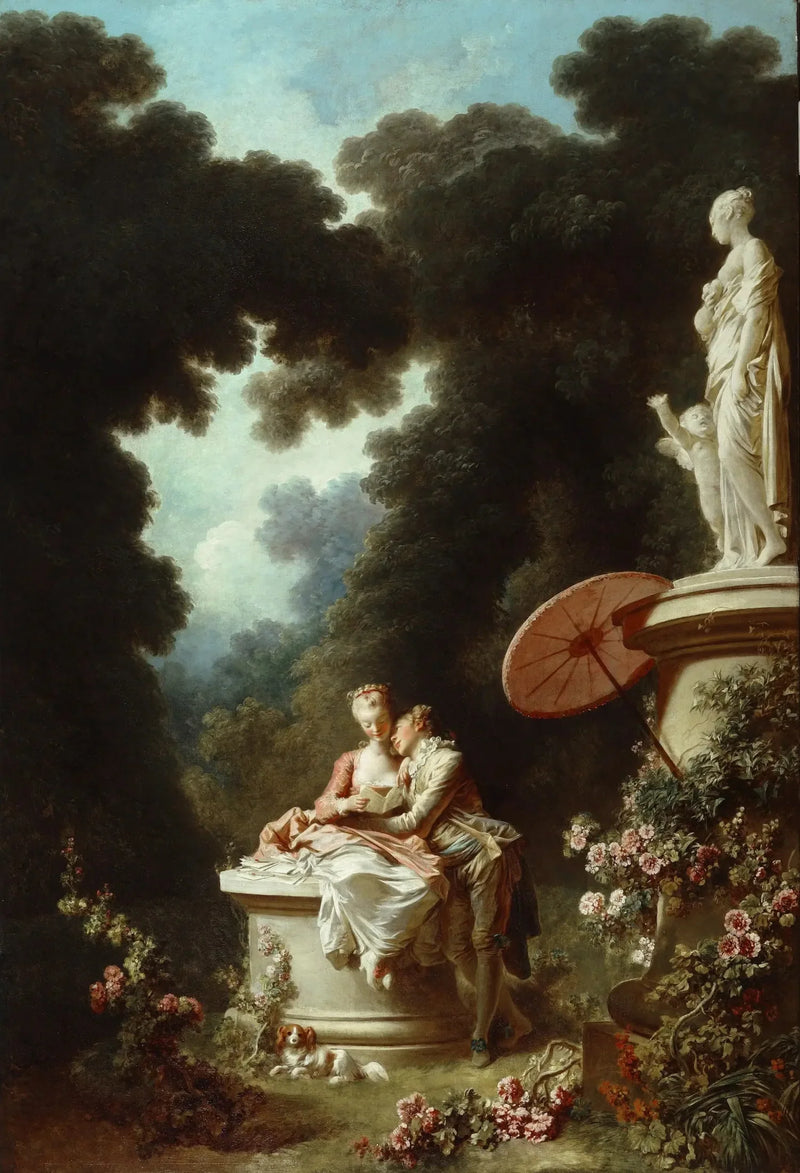 Kärlekens framsteg: Kärleksbrev - Jean-Honoré Fragonard