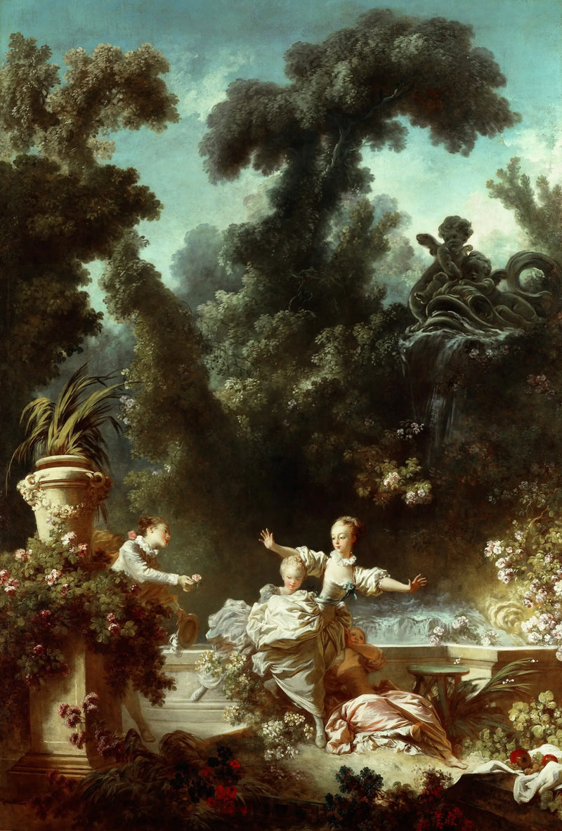 Kärlekens framsteg: jakten - Jean-Honoré Fragonard
