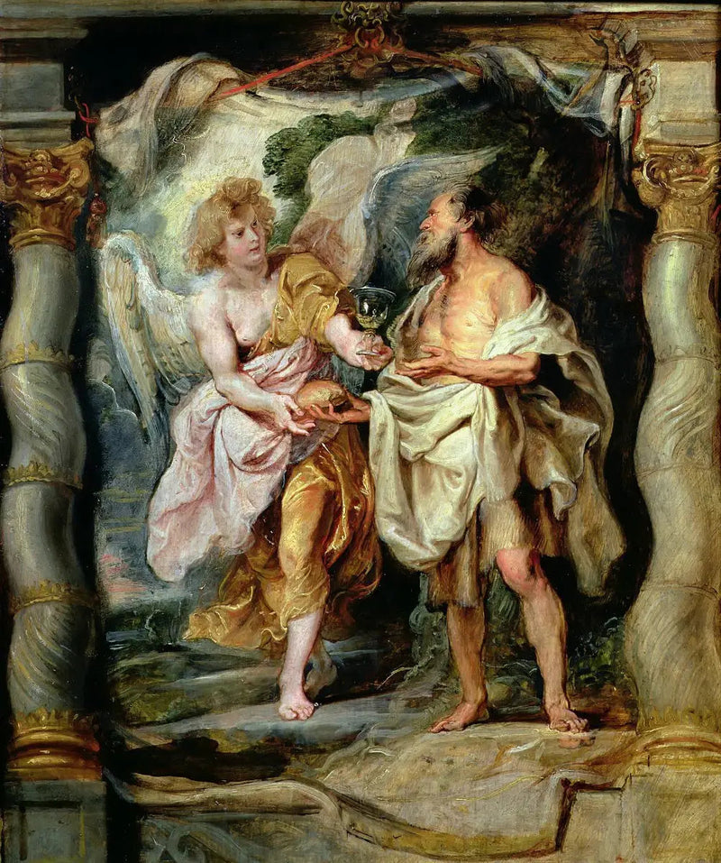 Profeten Elias matad av en ängel - Peter Paul Rubens