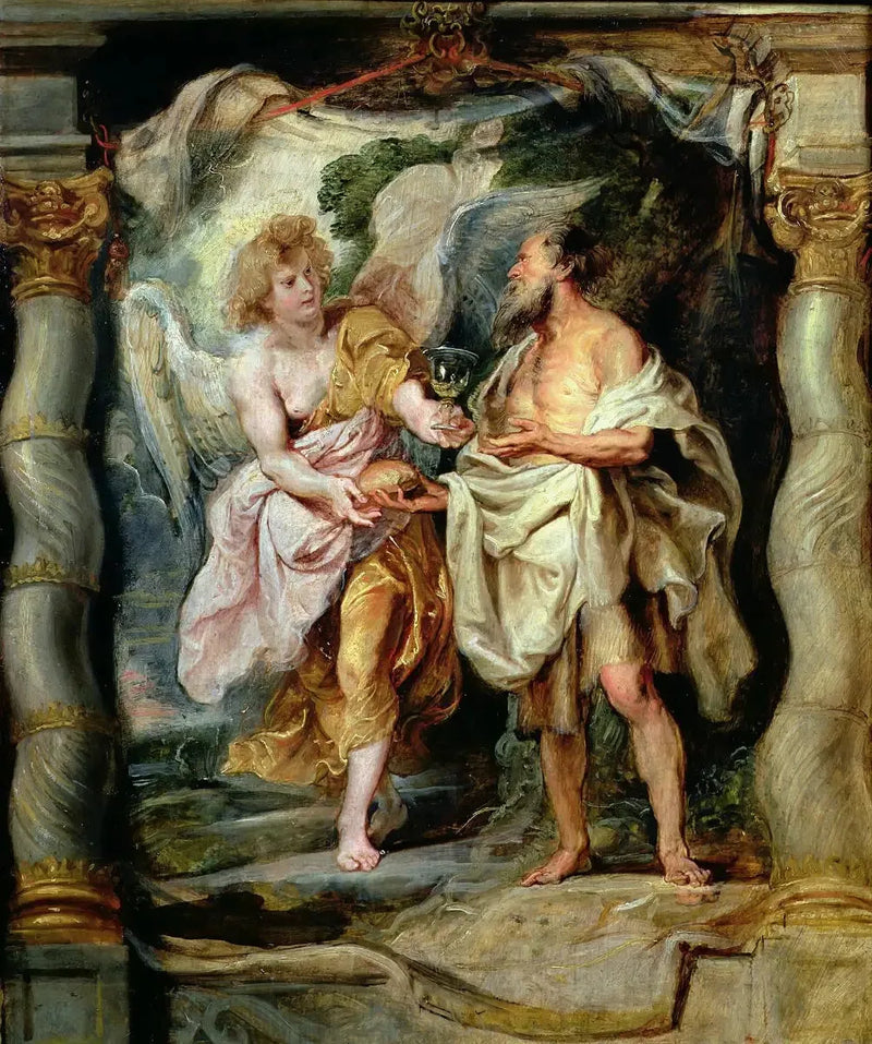 Profeten Elias matad av en ängel - Peter Paul Rubens