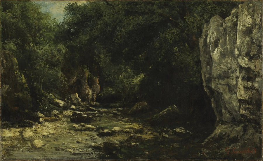 Den svarta brunnen - Gustave Courbet