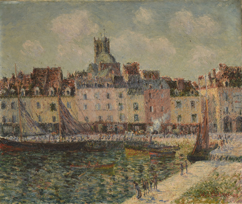 Quai Duquesne i Dieppe - Gustave Loiseau
