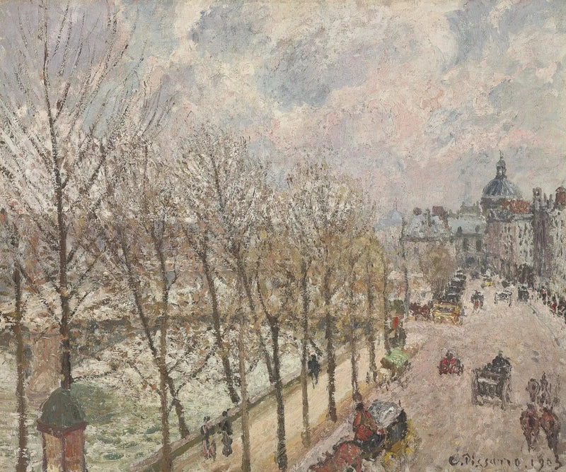 Quai Malaquais och institutet, Vår - Camille Pissarro